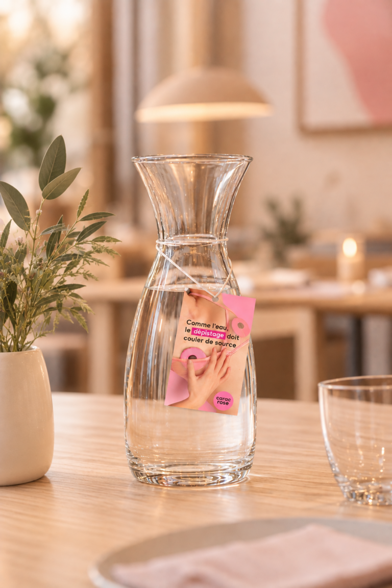 Projet Carafe d'eau_Octobre Rose